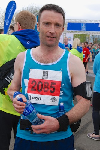 Donal McCoy from Poyntzpass was one of the local runners to compete in the Belfast Marathon to raise much needed funds for Cancer Focus NI.